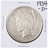 Image 1 : 1934-D $1 Peace Silver Dollar Coin