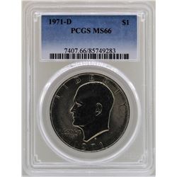 1971-D Eisenhower Ike Dollar PCGS MS66