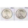 Image 1 : Lot of 1925-1926 $1 Peace Silver Dollar Coins
