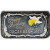Image 1 : December 1973 Happy Birthday Enamel Silver Art Bar