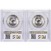 Image 2 : Lot of (2) 1954-S Franklin Half Dollar Coins PCGS MS64