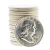 Image 1 : Roll of (20) Brilliant Uncirculated 1962-D Franklin Half Dollar Coins