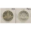 Lot of 1959 & 1962 $1 Canada Silver Dollar Coins