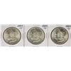Lot of (3) 1884-O $1 Morgan Silver Dollar Coins