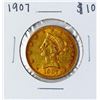 1907 $10 Liberty Head Eagle Gold Coin