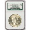 Image 1 : 1922 $1 Peace Silver Dollar Coin NGC MS62 Binion Collection