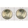 Image 2 : Lot of (2) 1923 $1 Peace Silver Dollar Coins