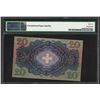 Image 2 : 1938 Switzerland 20 Franken National Bank Note Pick #39g PMG Gem Uncirculated 66