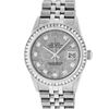 Image 2 : Rolex Mens Stainless Steel Meteorite Diamond 36MM Datejust Wristwatch