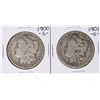 Lot of 1900-S & 1901-S $1 Morgan Silver Dollar Coins