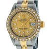 Image 2 : Rolex Ladies Two Tone 14K Champagne Diamond Datejust Wriswatch