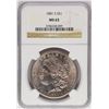 Image 1 : 1881-S $1 Morgan Silver Dollar Coin NGC MS63 Nice Toning