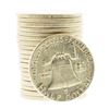 Image 2 : Roll of (20) Brilliant Uncirculated 1961 Franklin Half Dollar Coins