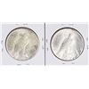 Image 2 : Lot of (2) 1923-S $1 Peace Silver Dollar Coins