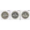 Image 1 : Lot of (3) 1953 $1 Canada Silver Dollar Coins