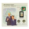 Image 3 : Group of (3) Kennedy Half Dollar Coin & Stamp Commemorative Sets