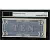 Image 2 : 1864 $10 Confederate States of America Note T-68 PMG Uncirculated 62EPQ