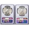 Image 2 : Lot of 1922-1923 $1 Peace Silver Dollar Coins NGC MS63