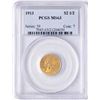 Image 1 : 1913 $2 1/2 Indian Head Quarter Eagle Gold Coin PCGS MS63