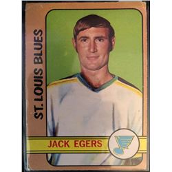 1972-73 O-Pee-Chee Jack Egers Card #107