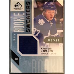 2016-17 SP Game Used Rookie Sweaters Kasperi Kapanen