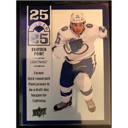 2018-19 Upper Deck 25 Under 25 Brayden Point