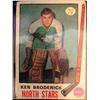 Image 1 : 1969-70 O-Pee-Chee Rookie Ken Broderick Card #197