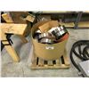 Image 1 : BIN OF HEAVY DUTY METALS WHEELS/CASTERS