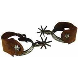 Silver Inlaid Mexican Spurs