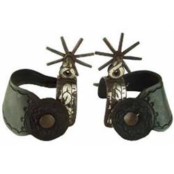 Silver Inlaid Mexican Spurs