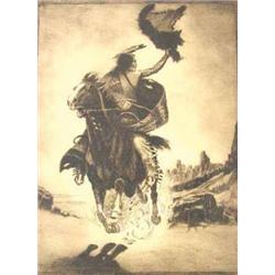 Etching, "The Warning"