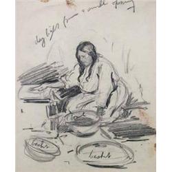 Gerald Cassidy, Pencil Sketch