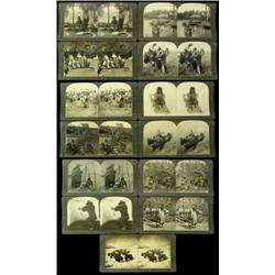 13 Stereoview Cards by Keystone