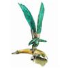 Image 1 : Turquoise, Silver and Ivory Eagle