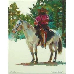 Betty Billups, Oil on Porcelain