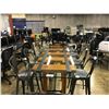 Image 2 : 10'X2.5' GLASS TOP CUSTOM BAR HEIGHT TABLE