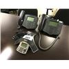 Image 1 : 2 POLYCOM DISPLAY HANDSETS WITH POLYCOM SOUND STATION SPEAKER