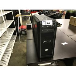 2 DESKTOP COMPUTER CASES AND CONTENTS (NO HARD DRIVES)