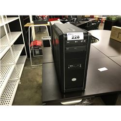 2 DESKTOP COMPUTER CASES AND CONTENTS (NO HARD DRIVES)