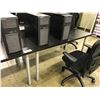 Image 2 : DARK WOOD 5FT COMPUTER TABLE