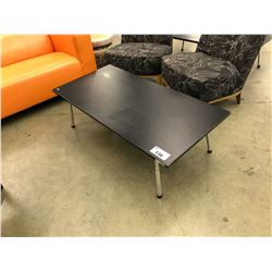 BLACK 48" COFFEE TABLE