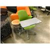 Image 2 : GREEN AND GREY CONTOUR STUDENTS CHAIR