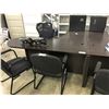 Image 2 : DARK ESPRESSO L-SHAPE EXECUTIVE DESK, LEFT HAND