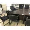Image 2 : DARK ESPRESSO L-SHAPE EXECUTIVE DESK, LEFT HAND