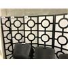 Image 2 : BLACK 3 FOLD ROOM DIVIDER