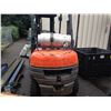 Image 3 : ORANGE TOYOTA PROPANE FORKLIFT MODEL 42-6FGU25, 4,500LB, 3 STAGE MAST, SIDE SHIFT,48" FORKS (NEW