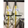 Image 2 : PAIR OF YELLOW FLOOR SCRAPERS