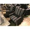 Image 2 : 3 PCS CABANA COAST BLACK PLASTIC RATAN OUTDOOR PATIO CHAT SET INCLUDING: SOFA & 2 SWIVEL ROCKING