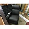 Image 1 : BLACK 6770 LEATHER POWERED RECLINING THEATER SECTIONAL PCS WITH LED