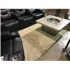 Image 1 : BEIGE 94" X 120" SHAG STYLE DESIGNER AREA RUG
